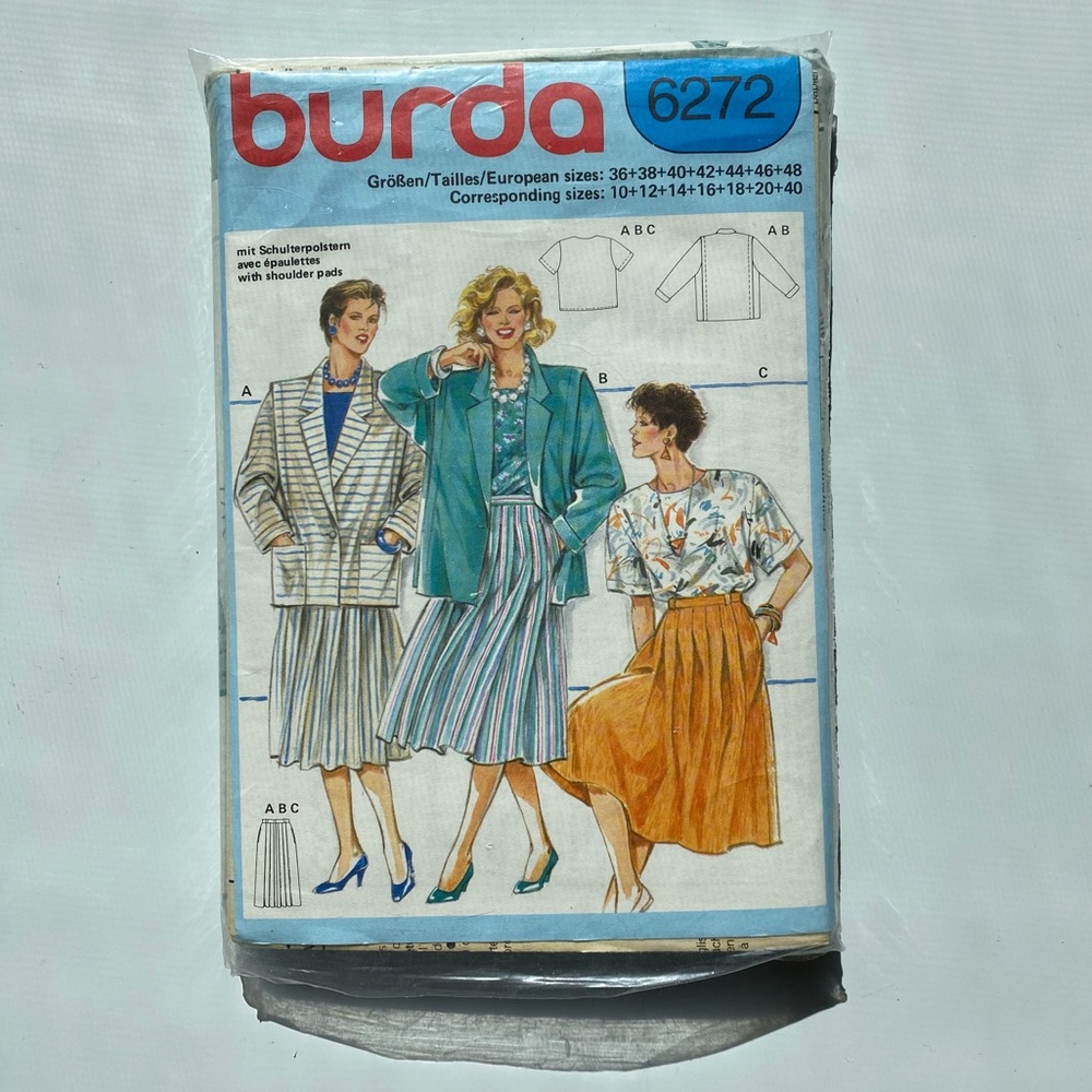 🧵 2 for 22🧵 BURDA Sewing Pattern 6272